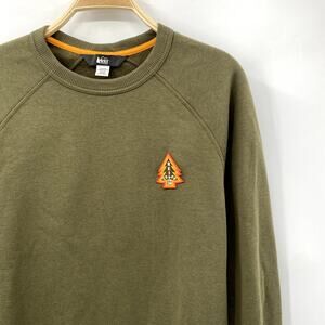REI green Casual Crewneck Sweatshirt